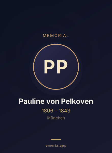 Memorial portrait of Pauline von Pelkoven