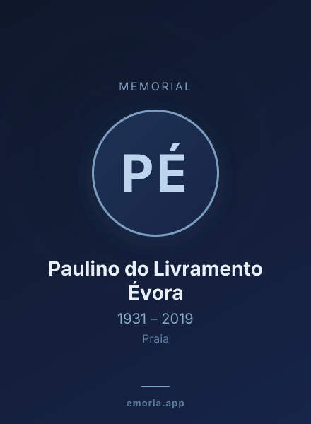 Memorial portrait of Paulino do Livramento Évora