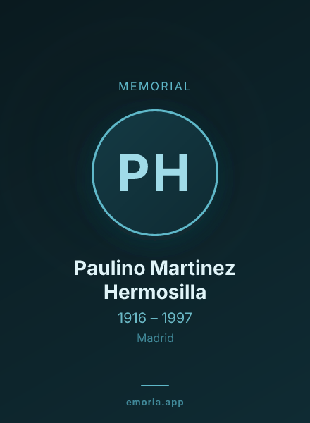 Memorial portrait of Paulino Martinez Hermosilla