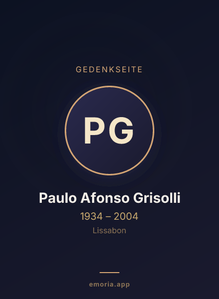 Gedenkportrait von Paulo Afonso Grisolli