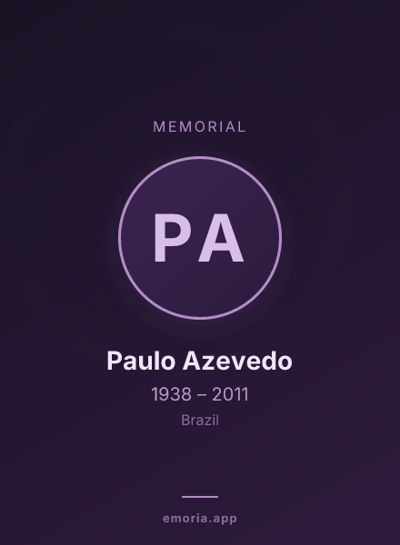 Memorial portrait of Paulo Azevedo