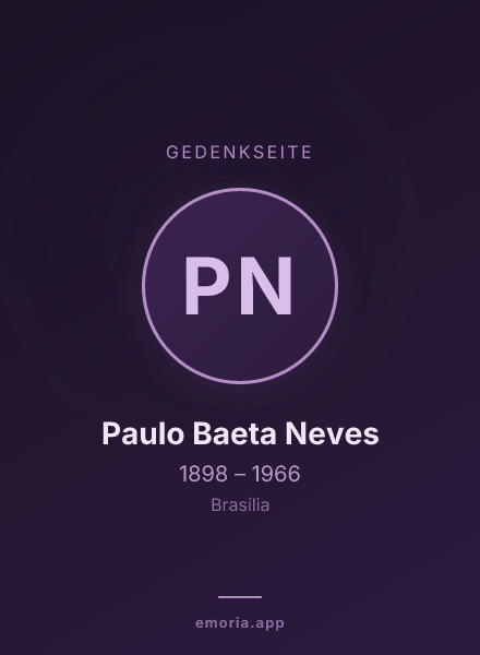 Gedenkportrait von Paulo Baeta Neves