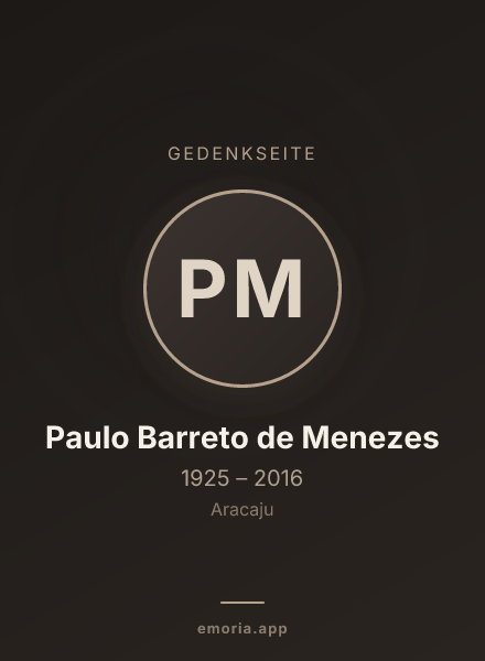 Gedenkportrait von Paulo Barreto de Menezes