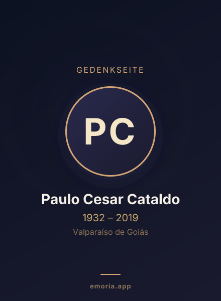 Gedenkportrait von Paulo Cesar Cataldo
