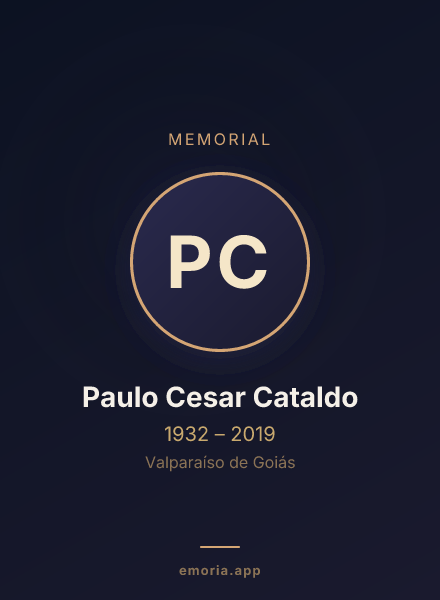 Memorial portrait of Paulo Cesar Cataldo