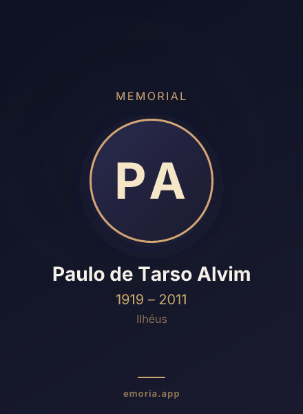 Memorial portrait of Paulo de Tarso Alvim