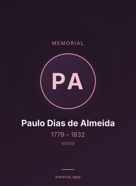 Memorial portrait of Paulo Dias de Almeida