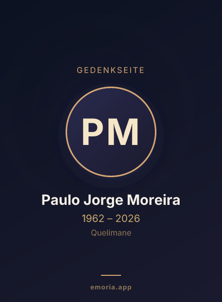 Gedenkportrait von Paulo Jorge Moreira