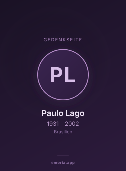 Gedenkportrait von Paulo Lago