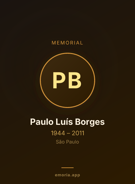 Memorial portrait of Paulo Luís Borges