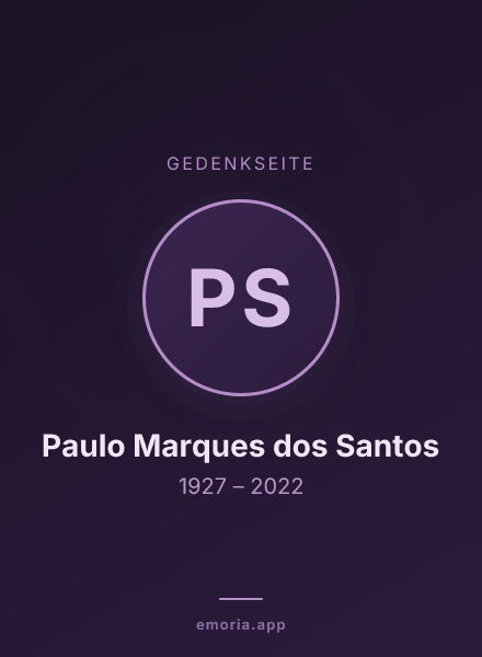 Gedenkportrait von Paulo Marques dos Santos