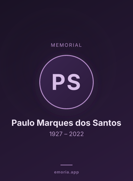 Memorial portrait of Paulo Marques dos Santos