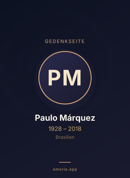 Gedenkportrait von Paulo Márquez