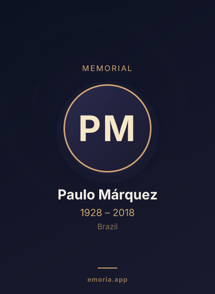 Memorial portrait of Paulo Márquez