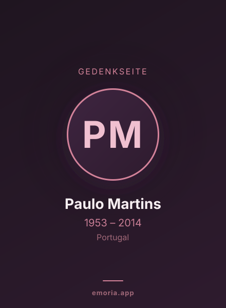 Gedenkportrait von Paulo Martins