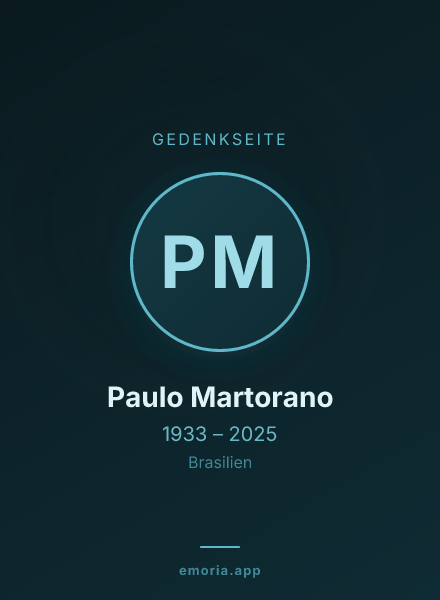 Gedenkportrait von Paulo Martorano