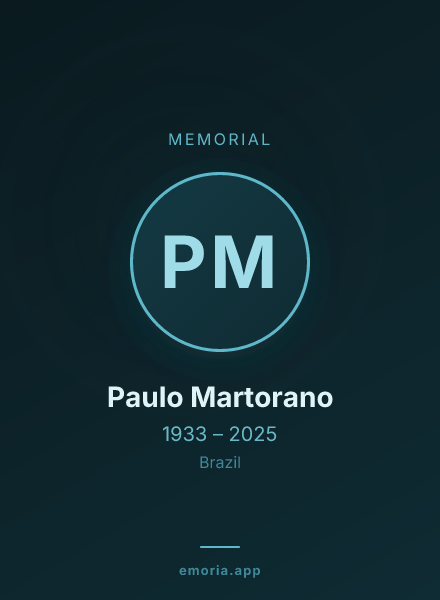 Memorial portrait of Paulo Martorano