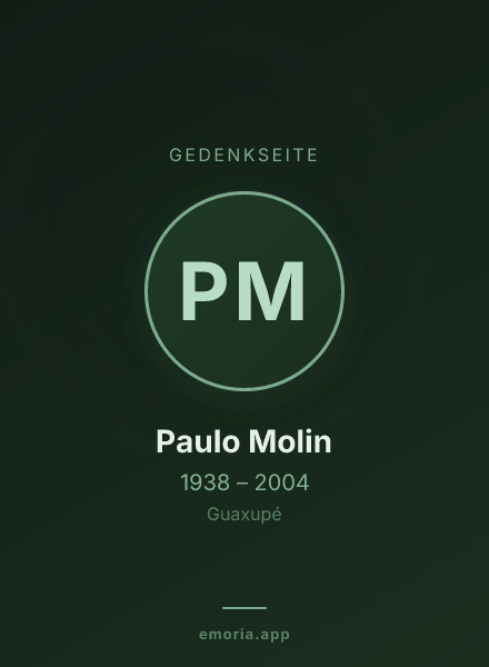Gedenkportrait von Paulo Molin