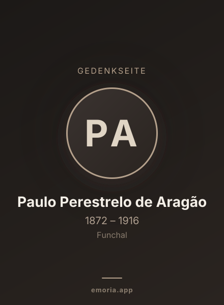 Gedenkportrait von Paulo Perestrelo de Aragão