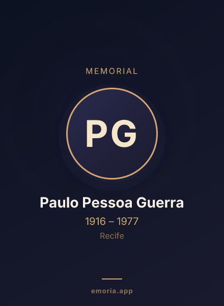 Memorial portrait of Paulo Pessoa Guerra