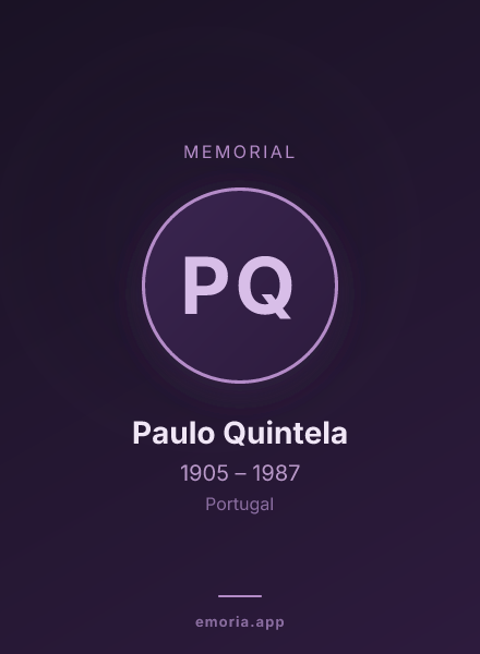 Memorial portrait of Paulo Quintela