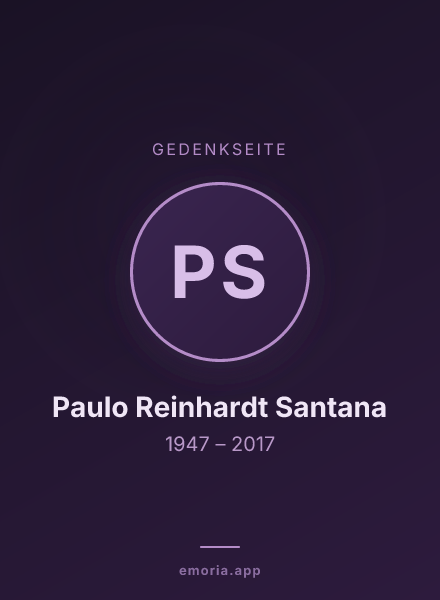 Gedenkportrait von Paulo Reinhardt Santana