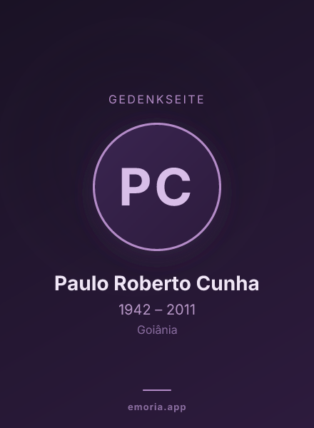 Gedenkportrait von Paulo Roberto Cunha