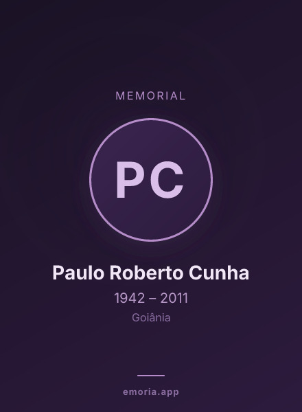 Memorial portrait of Paulo Roberto Cunha