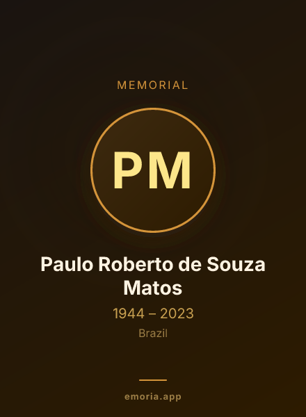Memorial portrait of Paulo Roberto de Souza Matos