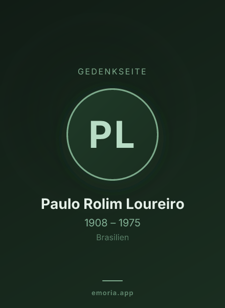 Gedenkportrait von Paulo Rolim Loureiro