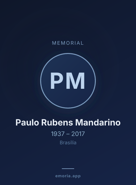 Memorial portrait of Paulo Rubens Mandarino