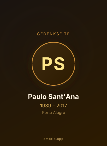 Gedenkportrait von Paulo Sant'Ana