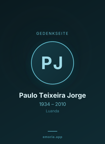 Gedenkportrait von Paulo Teixeira Jorge