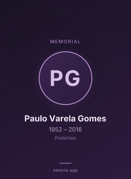 Memorial portrait of Paulo Varela Gomes