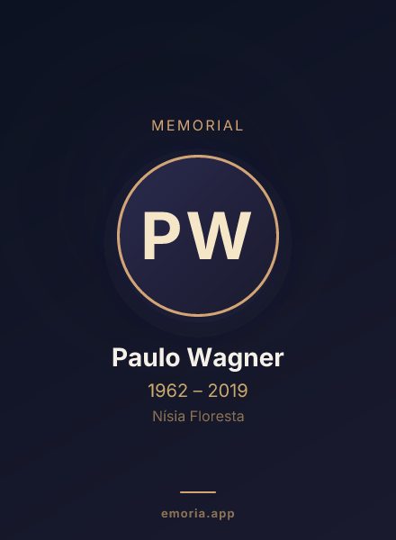 Memorial portrait of Paulo Wagner