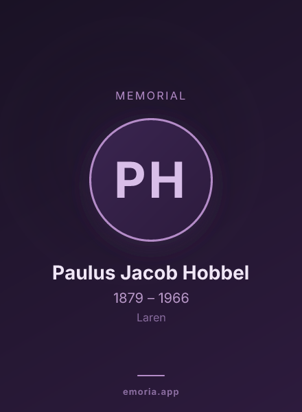 Memorial portrait of Paulus Jacob Hobbel