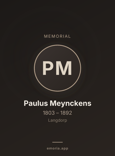 Memorial portrait of Paulus Meynckens