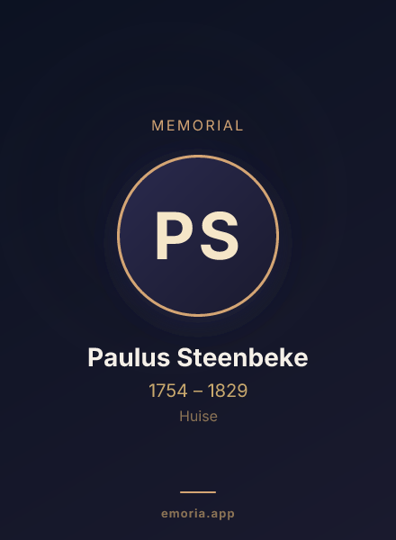 Memorial portrait of Paulus Steenbeke