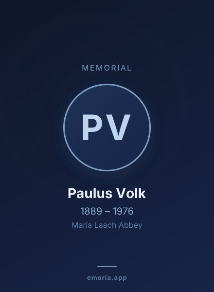 Memorial portrait of Paulus Volk