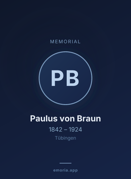 Memorial portrait of Paulus von Braun