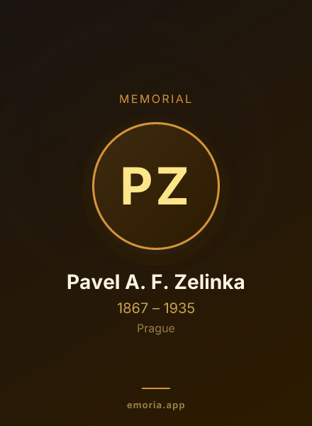 Memorial portrait of Pavel A. F. Zelinka