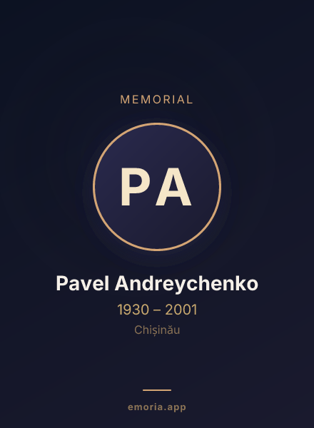Memorial portrait of Pavel Andreychenko
