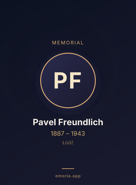Memorial portrait of Pavel Freundlich