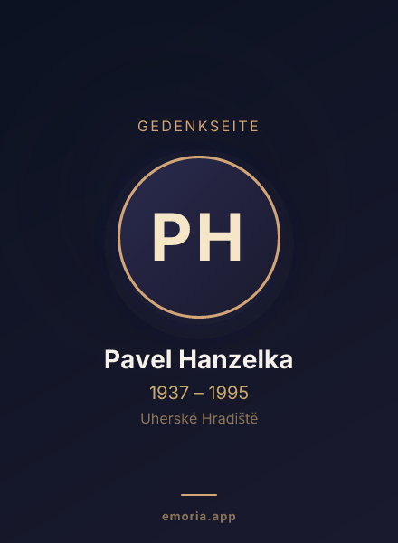 Gedenkportrait von Pavel Hanzelka