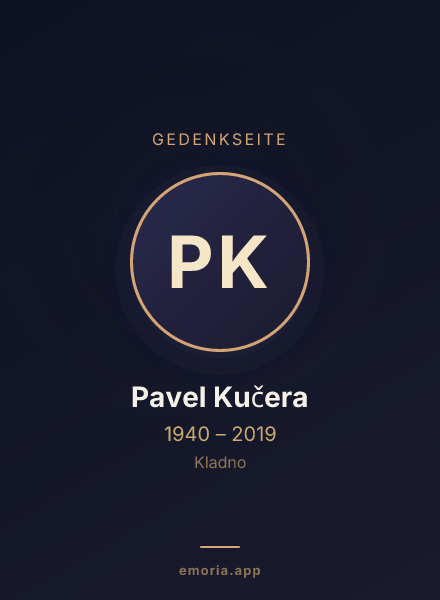 Gedenkportrait von Pavel Kučera