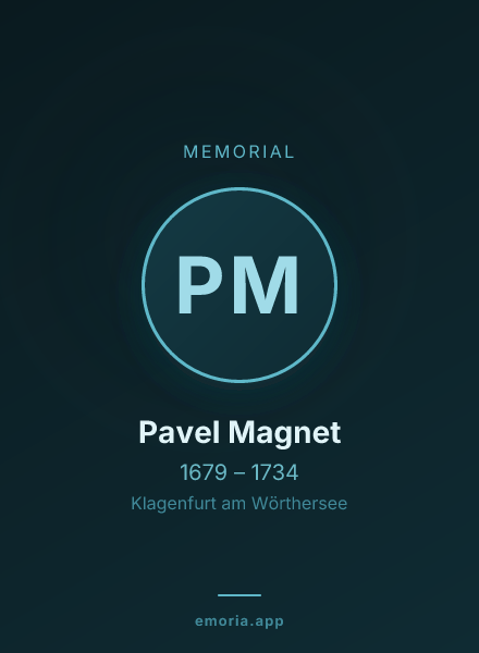 Memorial portrait of Pavel Magnet