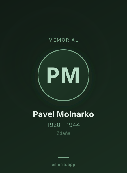 Memorial portrait of Pavel Molnarko