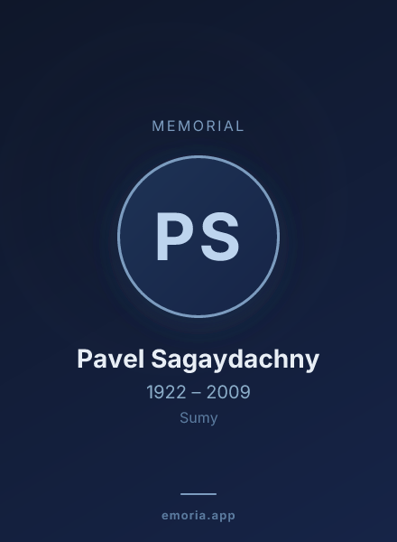 Memorial portrait of Pavel Sagaydachny