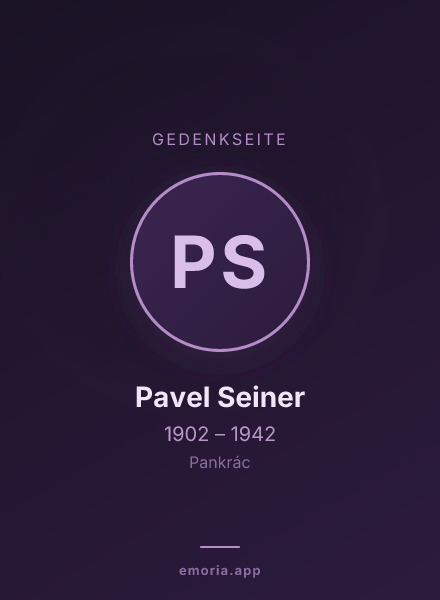 Gedenkportrait von Pavel Seiner