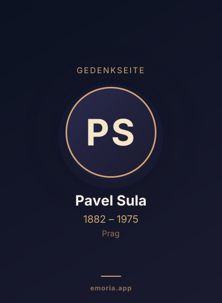Gedenkportrait von Pavel Sula